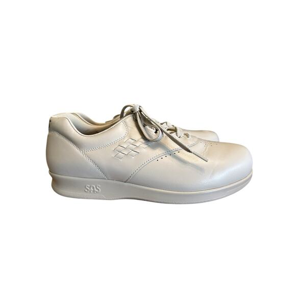 SAS Shoes Free Time Walking Tripad Comfort Women 8.5WW Beige Lace Up Leather EUC - Picture 5 of 7